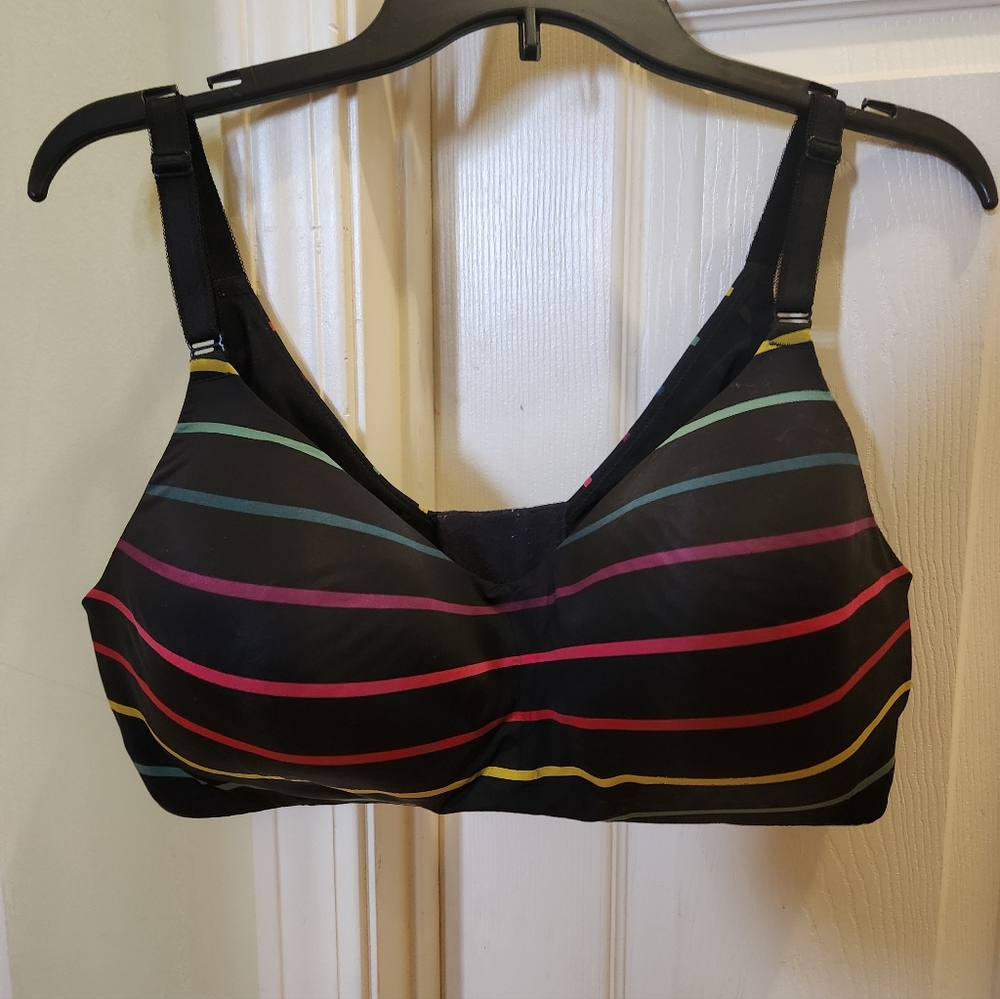 Torrid Women's Striped Rainnow Wireless Bra - Picture 5 of 6